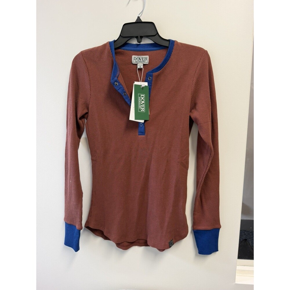 Dover Saddlery Equestrian Henley Shirt Women’s Small Long Sleeve NWT